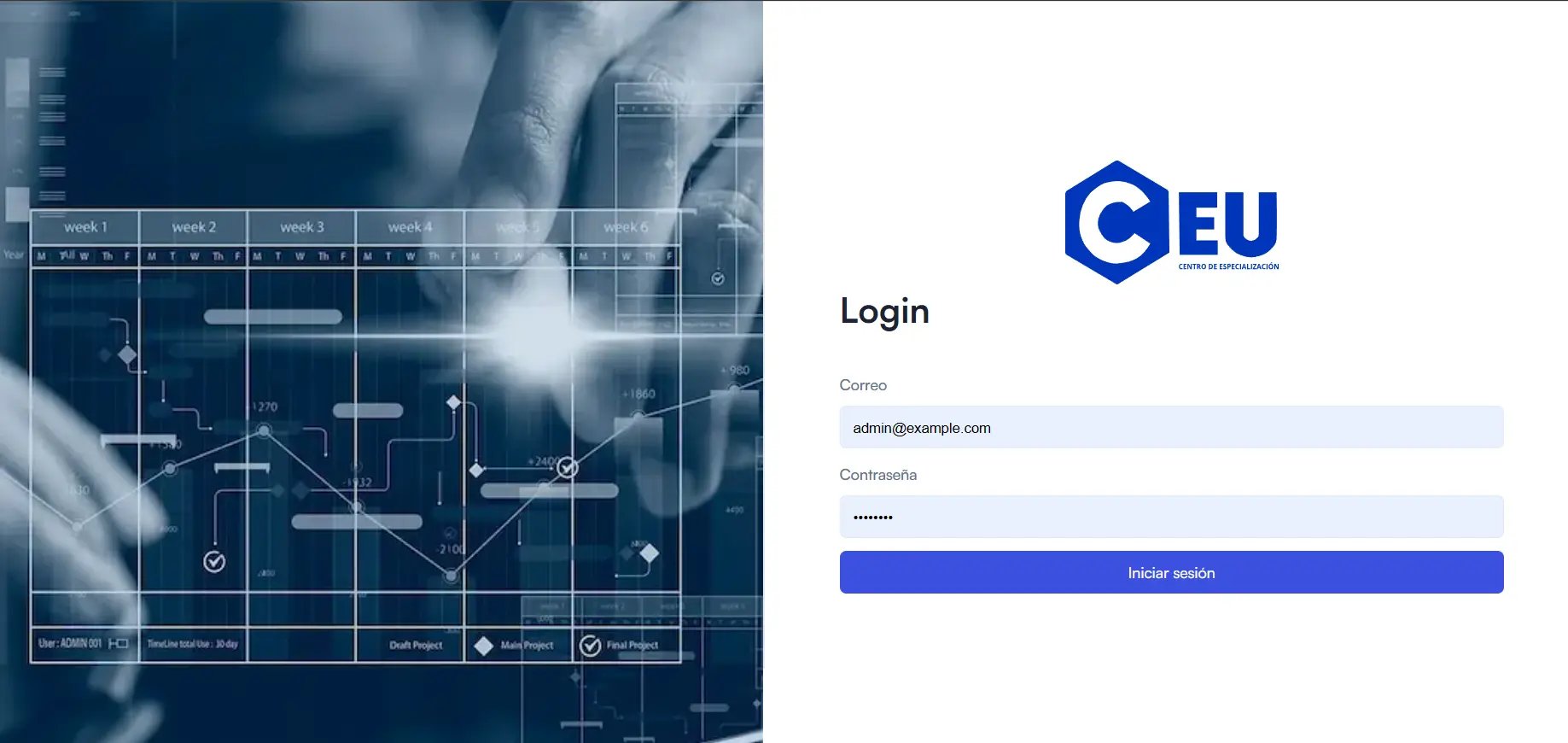 Gestión de Proyectos screenshot
