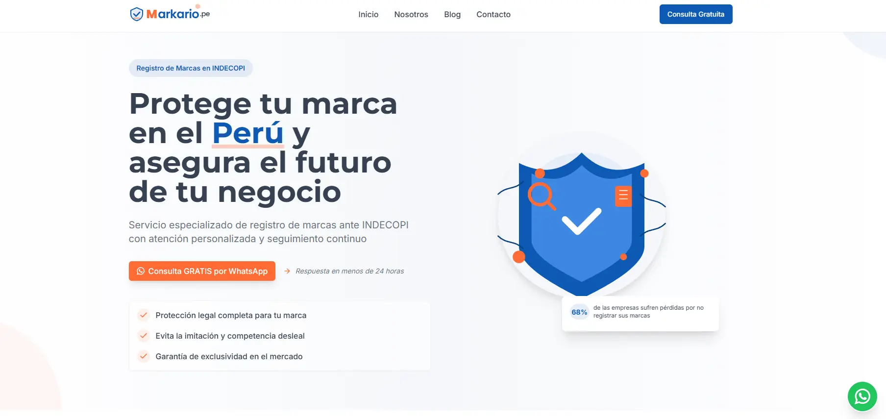 Markario.pe screenshot